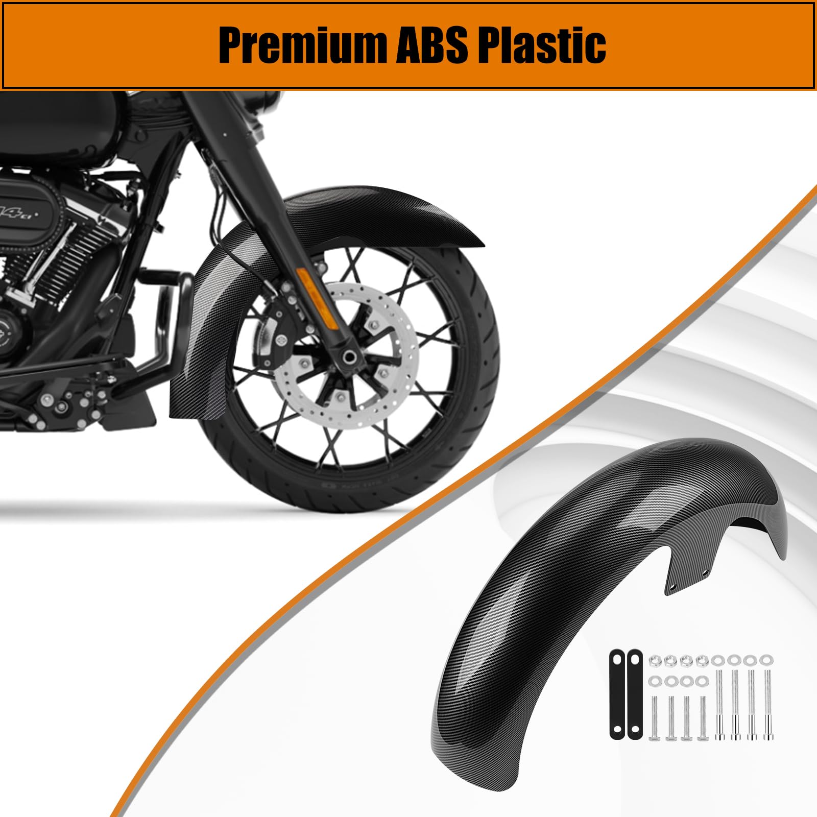 ハーレー用マッドフラップ ハーレーツーリング用フリンジ付きPUレザーオートバイリア